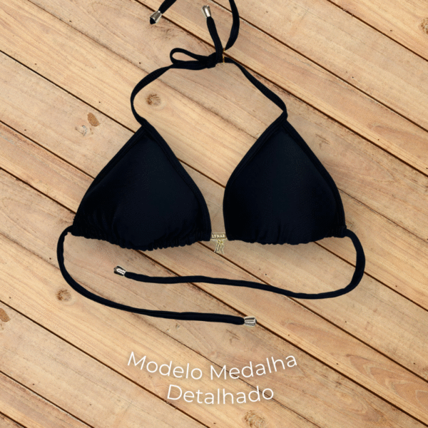 Biquíni Artesanal Preto Lynar