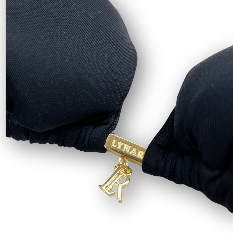 Biquíni Artesanal Preto Detalhado Lynar