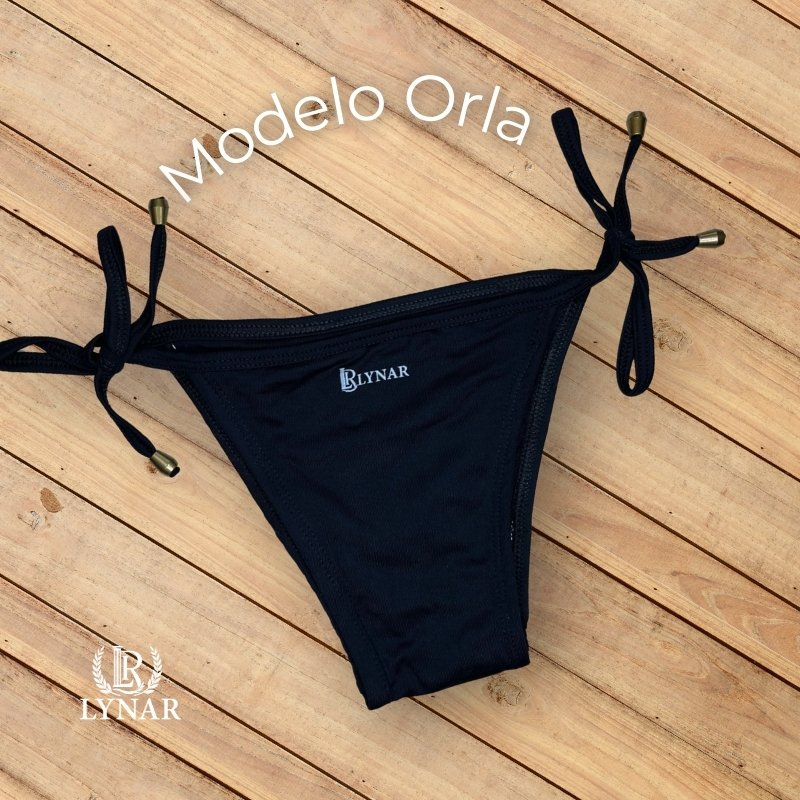 Calcinha Biquíni Preto Orla