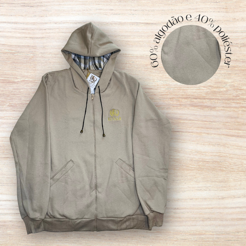 Moletom com Zíper Palha Lynar