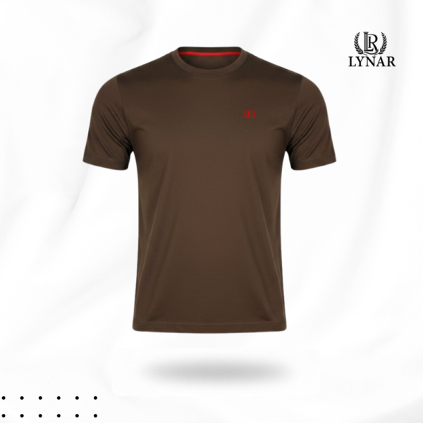 Camiseta de Malha Masculina Marrom