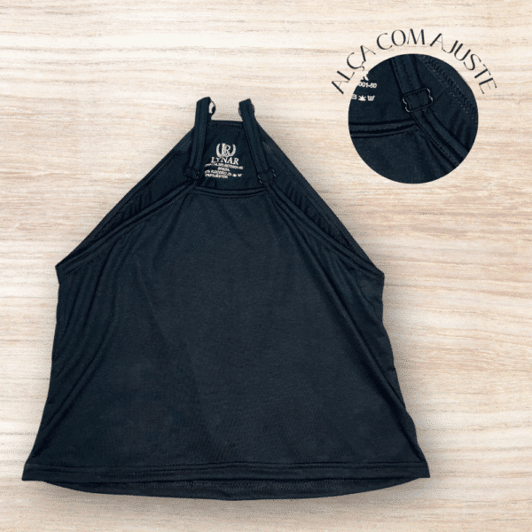 Cropped de Alça ajustável em malha pv da marca Lynar