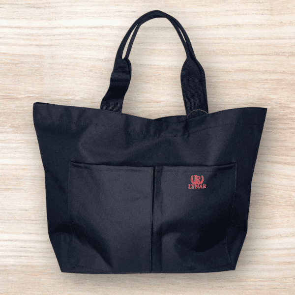 bolsa de praia preta da marca Lynar