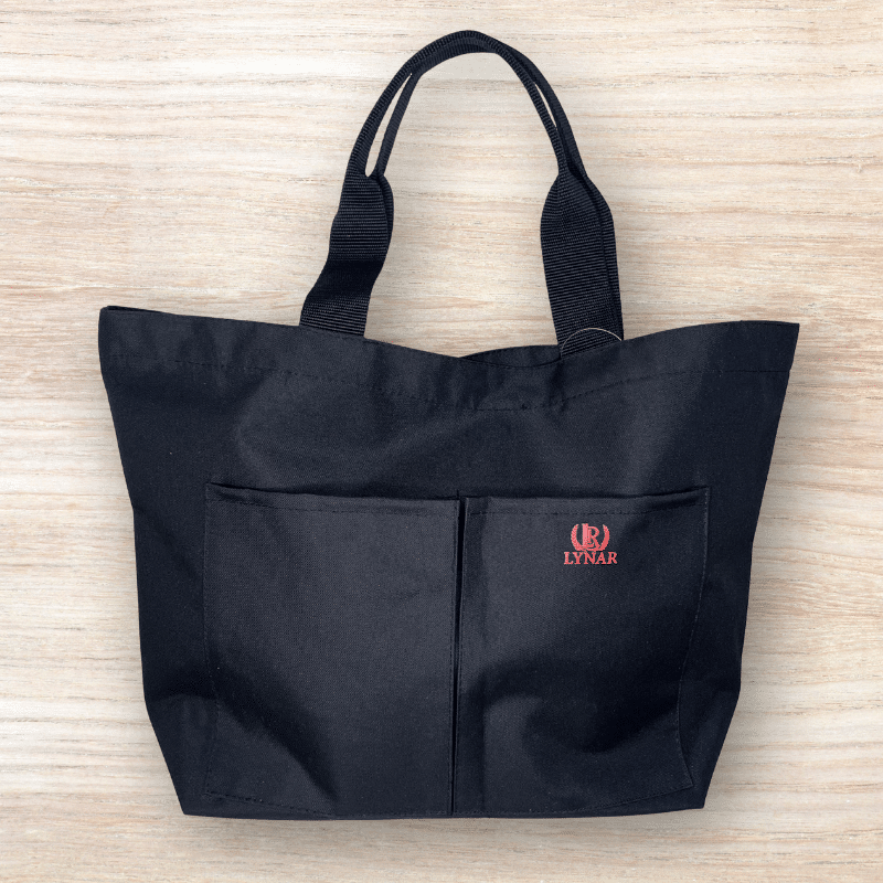 bolsa de praia preta da marca Lynar